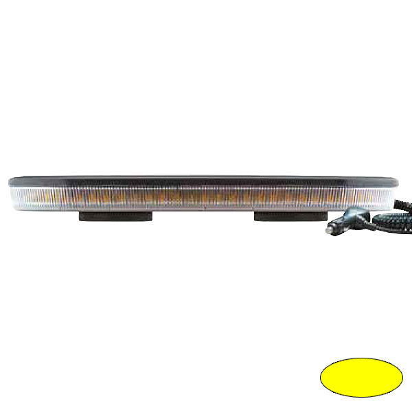 WARNBALKEN-LED EQBT: Warnbalken-LED EQBT, L=41cm, 10-30VDC,  Magnethalterung, Warnfarbe Gelb, Haubenfarbe Klar