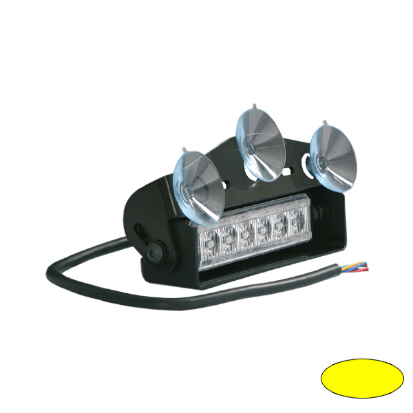 SEAMETAL Auto-LED-Licht, 8 LEDs, Saugnapf-Blitzlicht