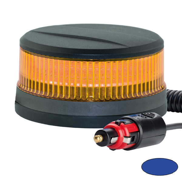 LED-Kennleuchten MINILED-POWER,Magnetbefestigung: Kennleuchte-LED Serie  MINILED-POWER, 10-30VDC, Warn- und Haubenfarbe Gelb, Magnetbefestigung